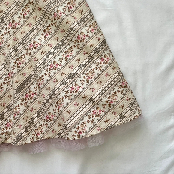 Vintage 90’s Coquette Floral Strapless Dress - Picture 6 of 11